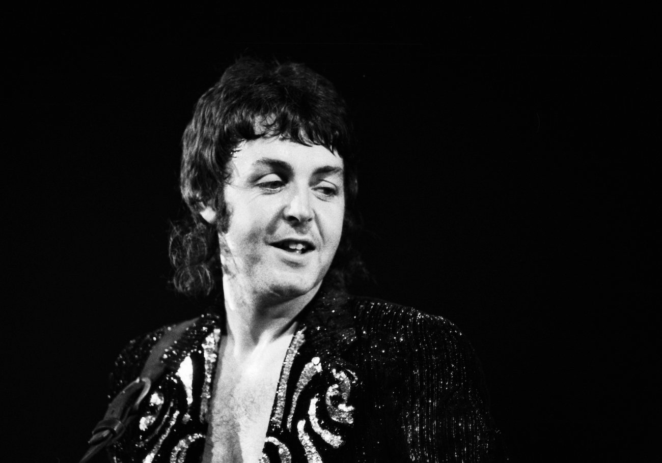 Paul McCartney performing with Wings in 1972.