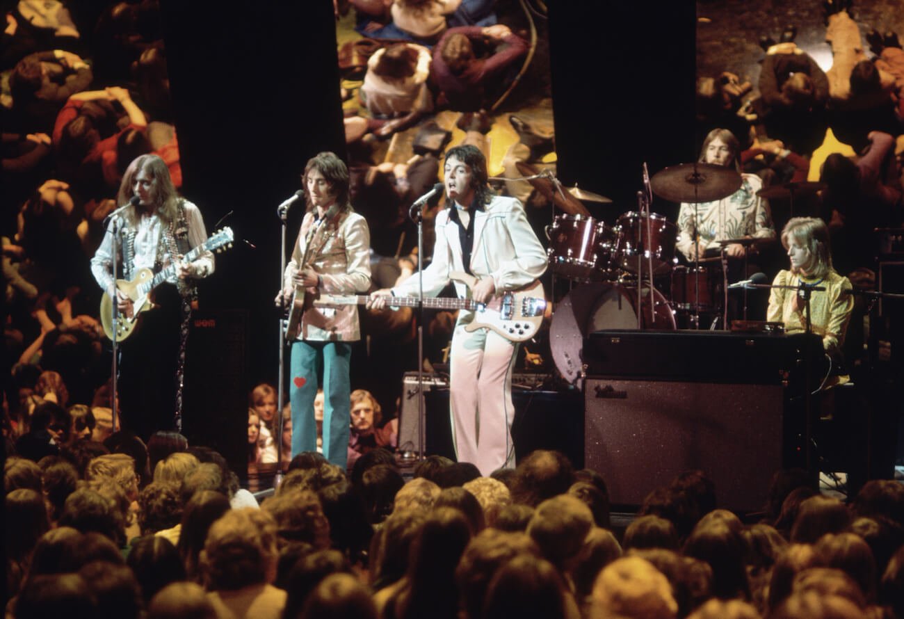 Paul McCartney performing with Wings in 1972.