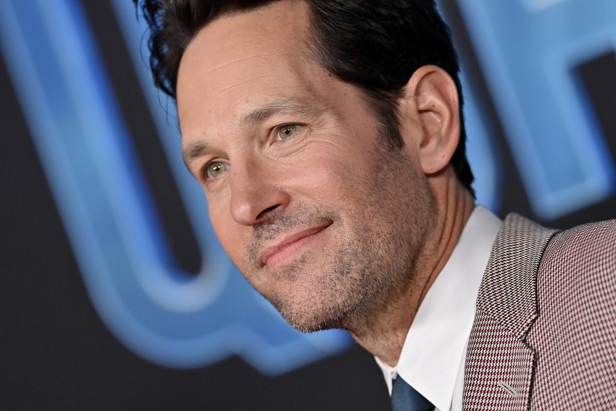 Close-up of Paul Rudd's face as he smiles for the camera.