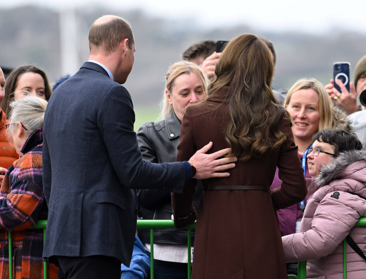 Prince William and Kate Middleton visit the National Maritime Museum Cornwall on February 09, 2023 in Falmouth, England. Their Royal Highnesses are visiting Cornwall for the first time since becoming the Duke and Duchess of Cornwall.
