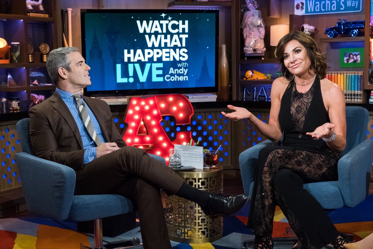 Luann de Lesspes promotes RHONY during an appearance on WWHL