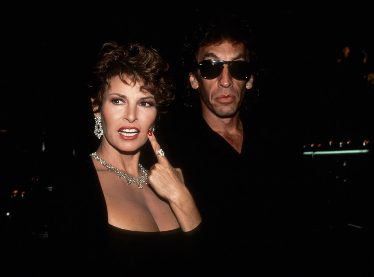 Raquel Welch poses with her ex-husband Andre Weinfeld