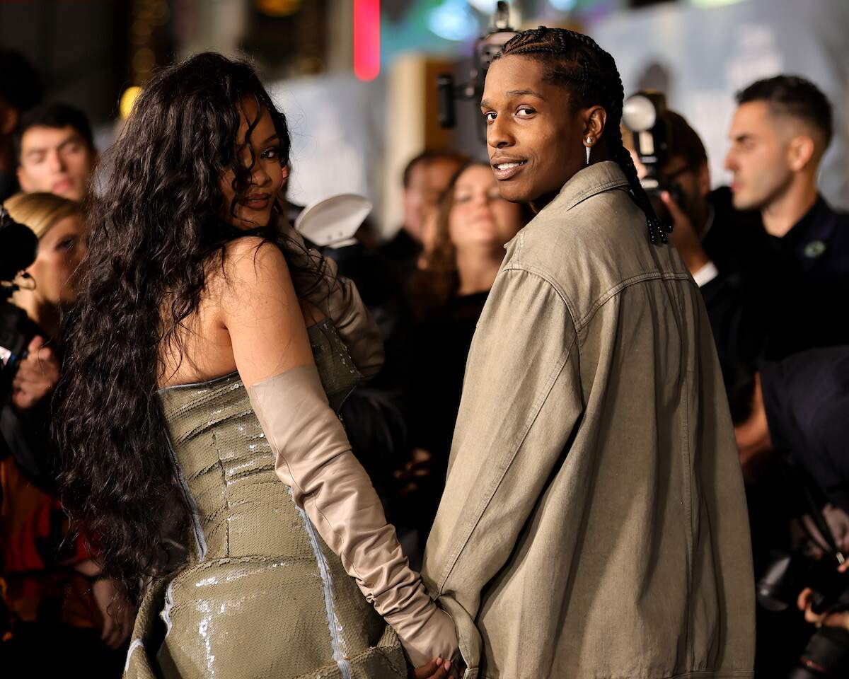 New parents Rihanna and A$AP Rocky turn to looks at cameras at Marvel Studios' "Black Panther: Wakanda Forever" premiere