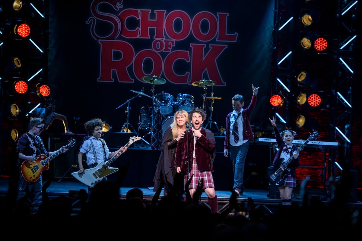 Stevie Nicks performing in the "School of Rock" Broadway musical.