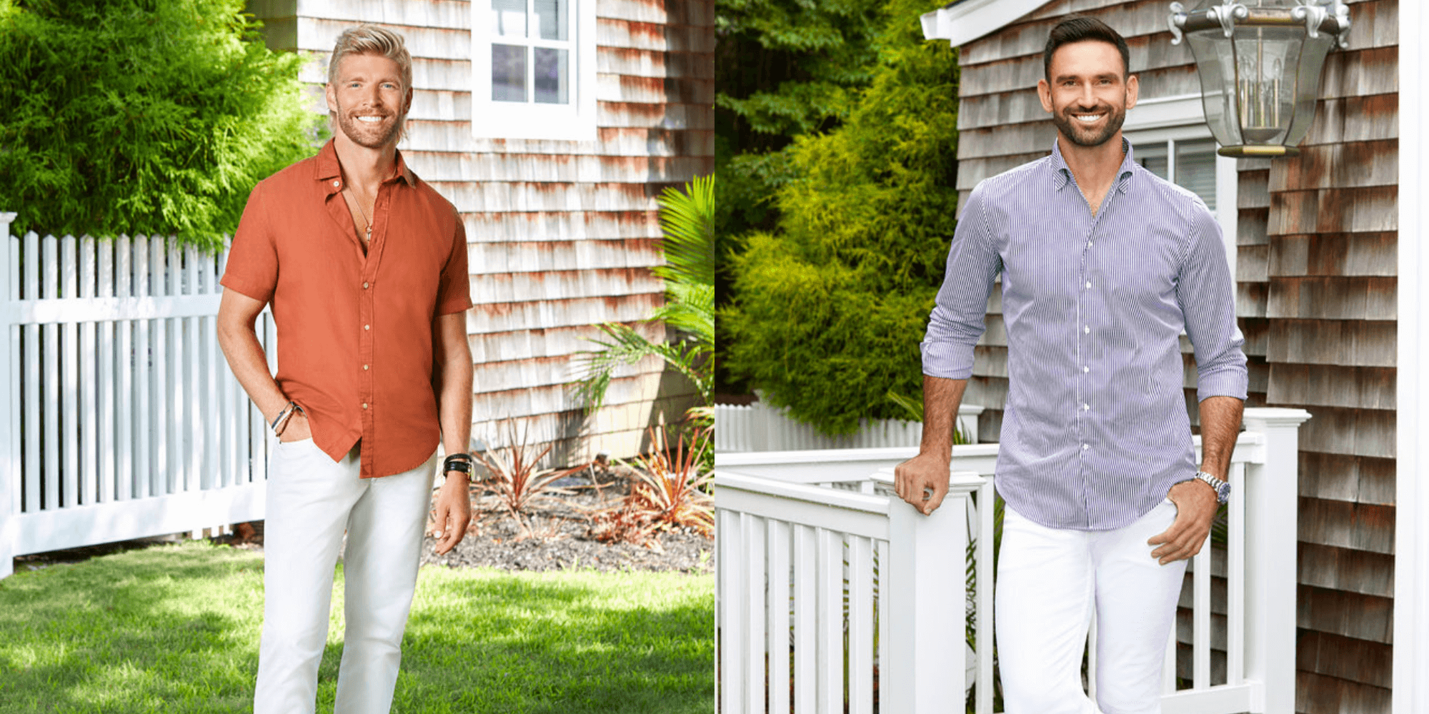 'Summer House' stars Kyle Cooke and Carl Radke in their professional headshots for season 7.