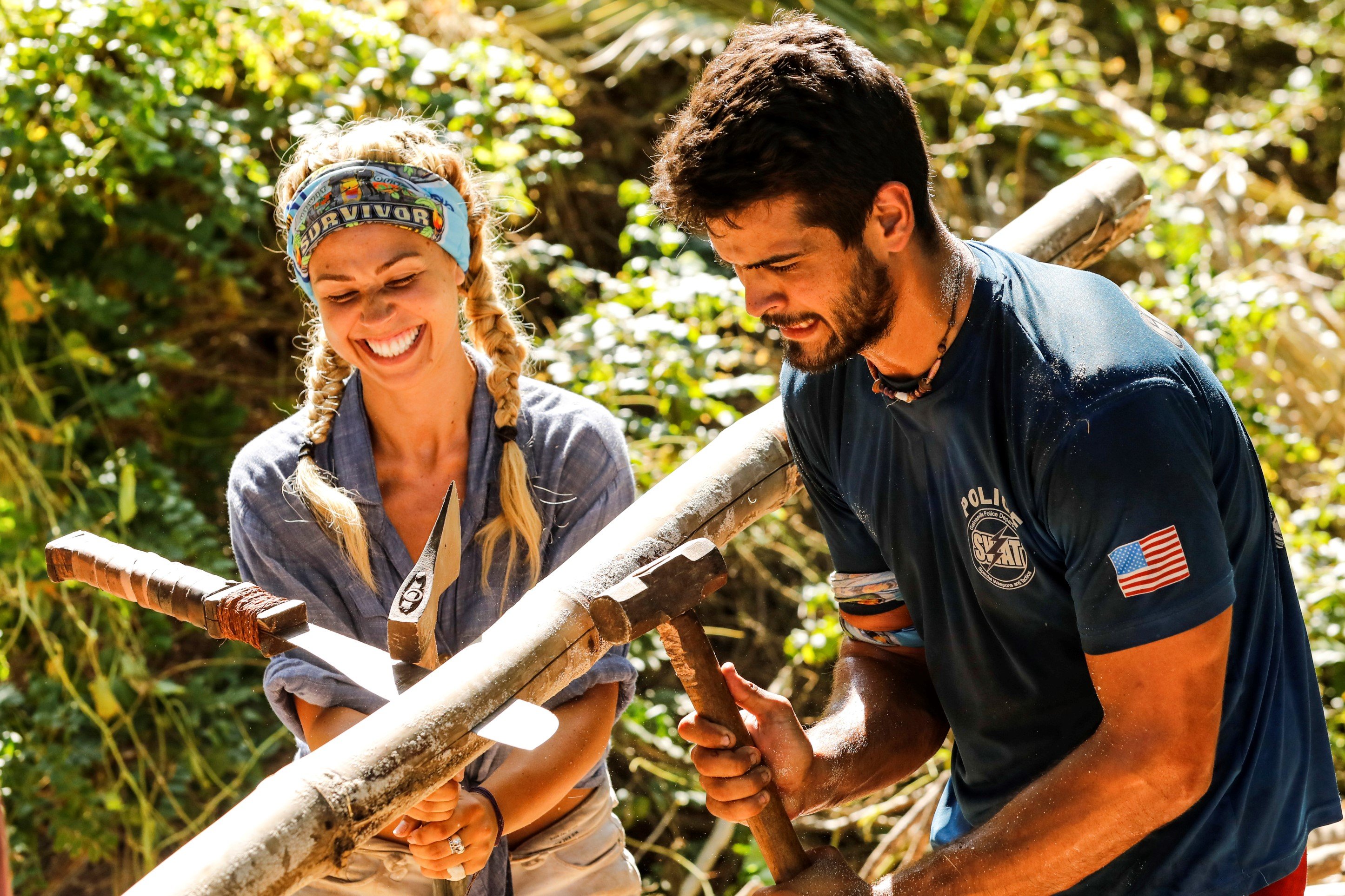 Kara Kay and Dan Rengering, who starred in the CBS show 'Survivor' Season 37,