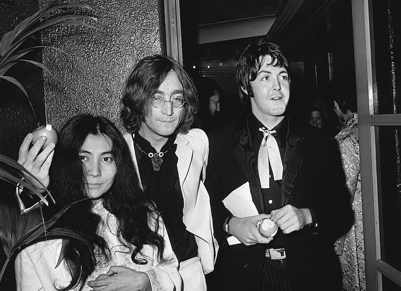 The Beatles at the premiere of 'Yellow Submarine' in 1968.