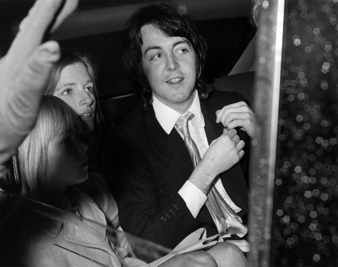 Paul McCartney after getting married to his wife Linda in 1969.