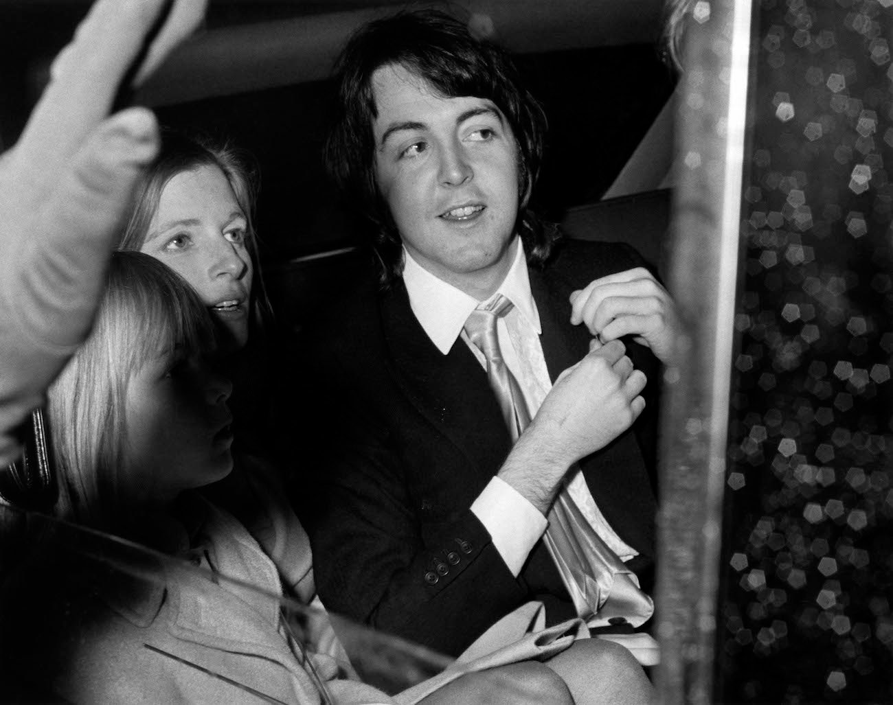 Paul McCartney after getting married to his wife Linda in 1969.