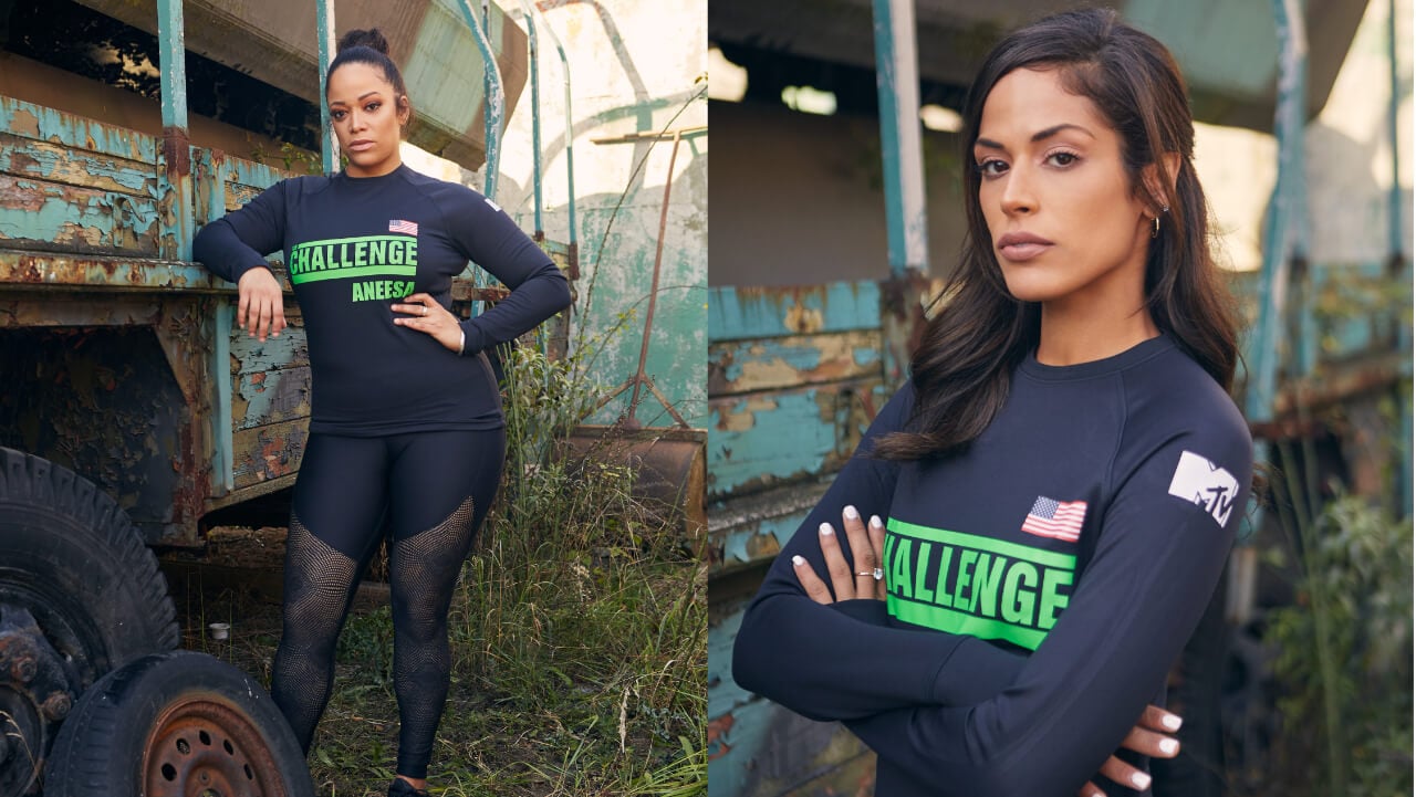 Aneesa Ferreira and Nany Gonzalez pose for 'The Challenge: Total Madness' cast photos