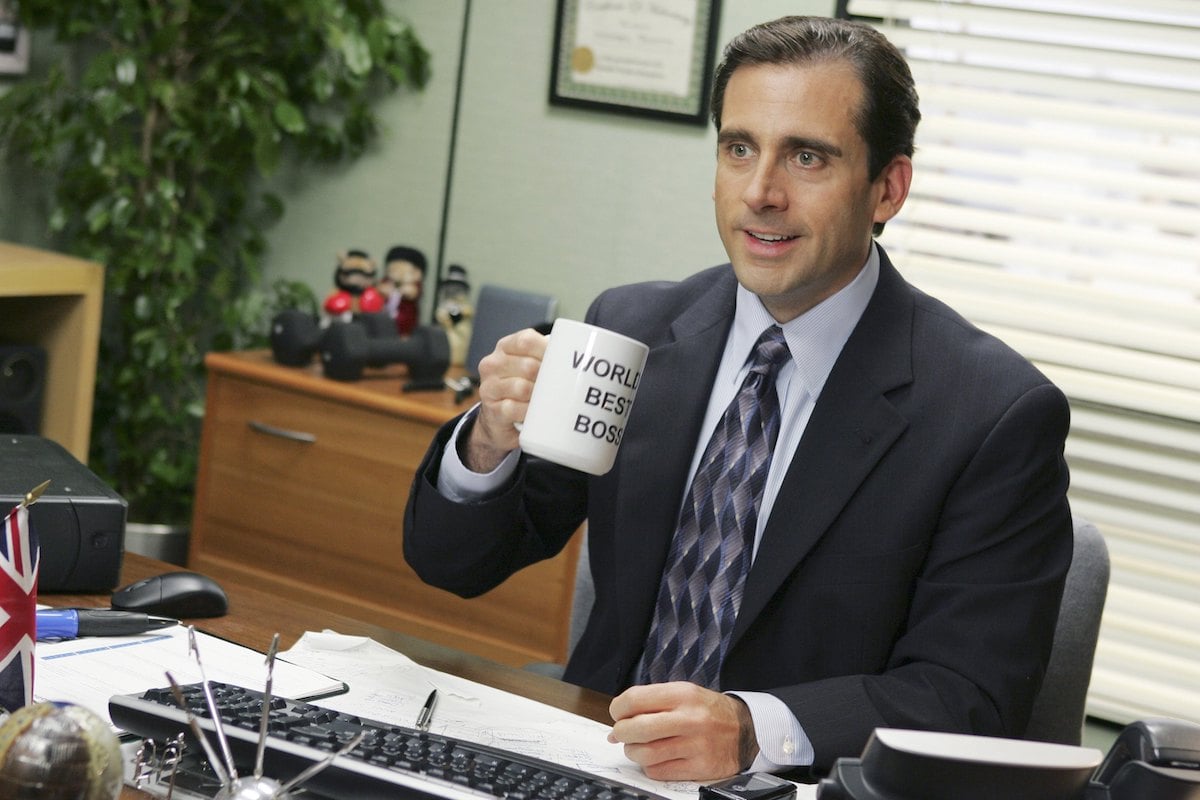 'The Office': Michael Scott (Steve Carell) holds up his mug