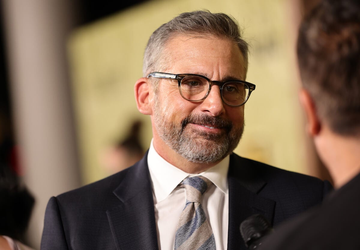 'The Office' star Steve Carell smiles on a red carpet