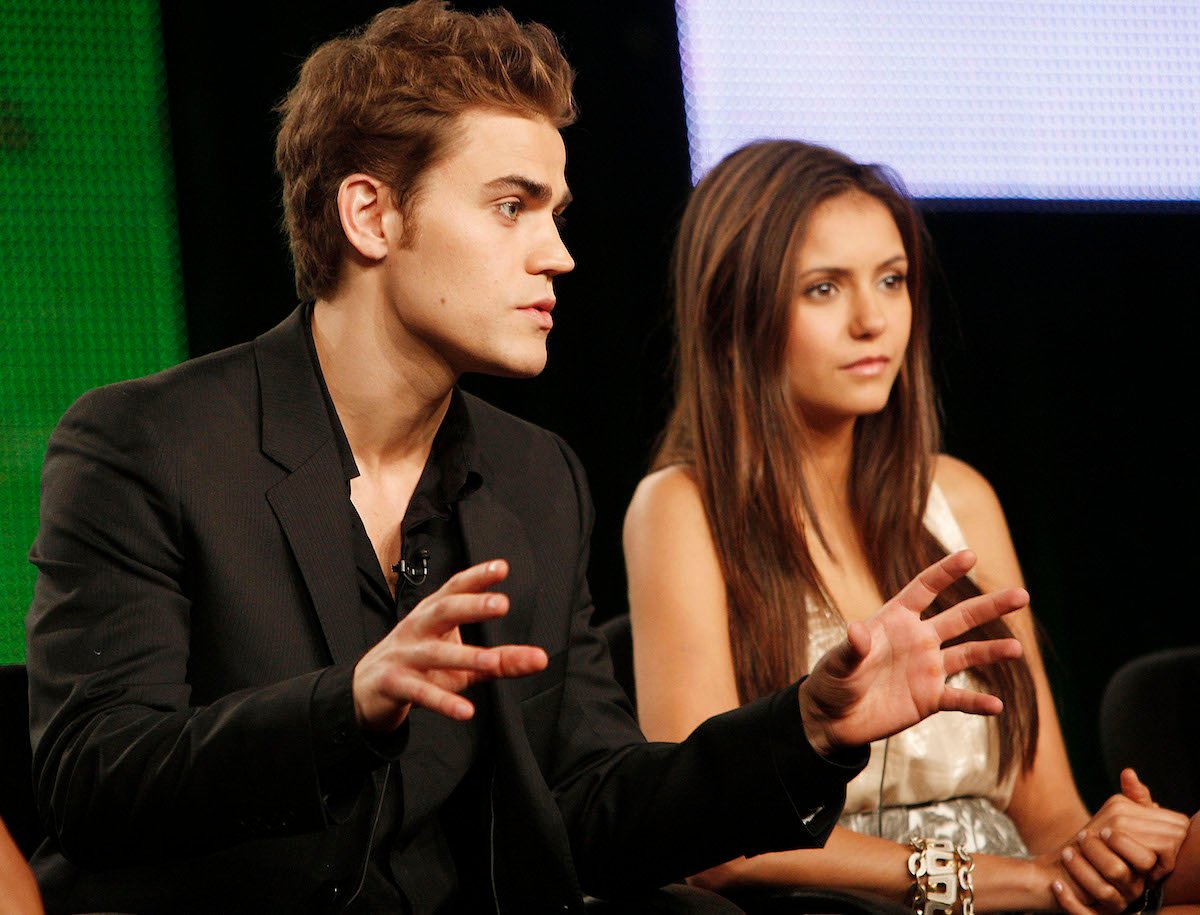 'Vampire Diaries' stars Paul Wesley and Nina Dobrev speak at a TCA panel