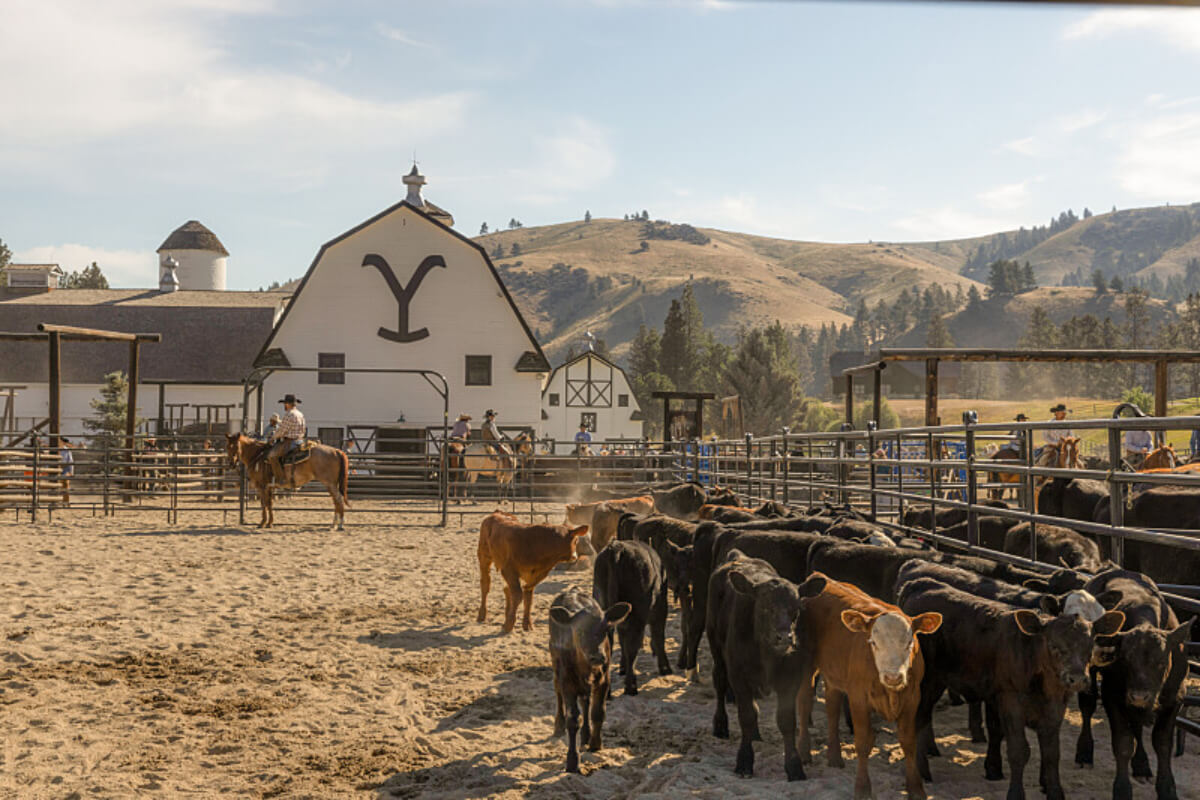 The Chief Joseph Ranch pictured in an image from Yellowstone will likely be the backdrop for the new prequel 1944