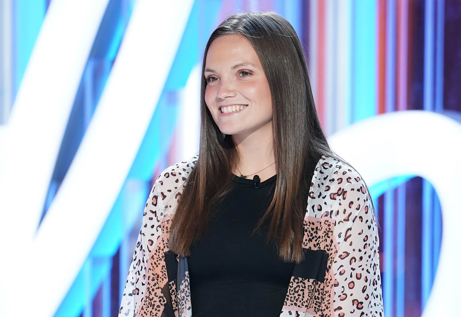 Megan Danielle smiles at her American Idol audition.