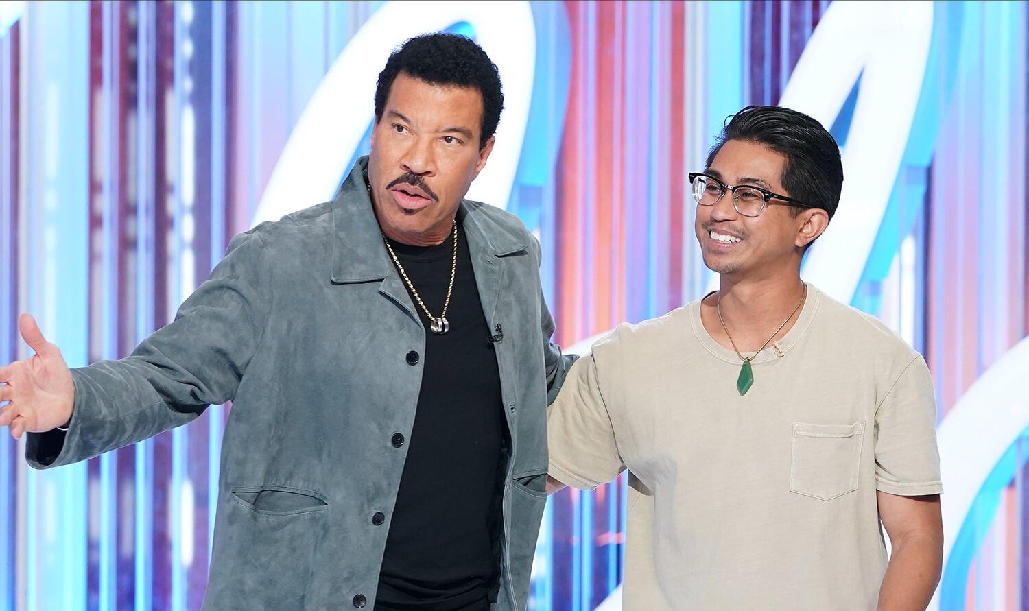 Lionel Richie and Lionel Richiee, a.k.a. L-Rich, on American Idol Season 21 premiere