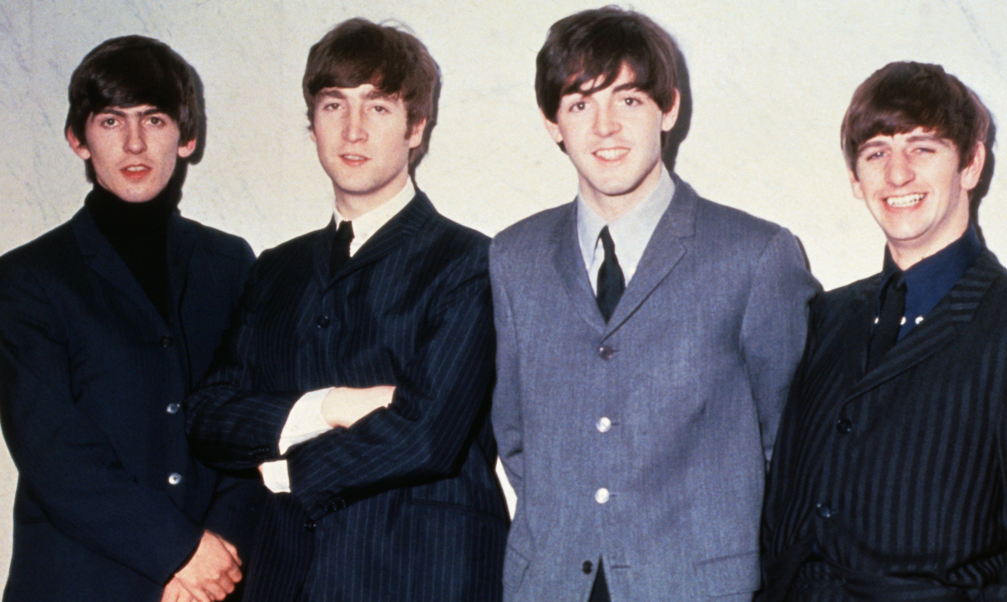 The Beatles in suits