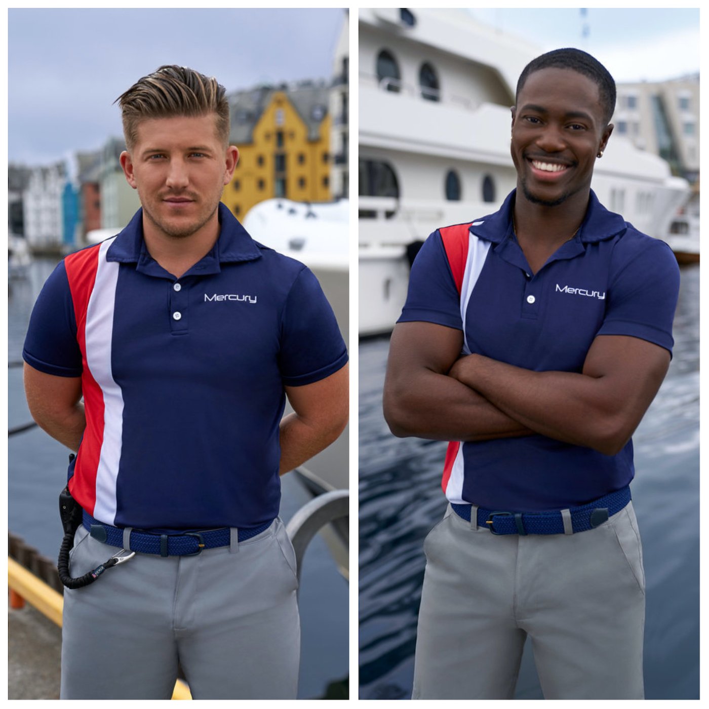 Lewis Lupton and Nathan Morley 'Below Deck Adventure' cast photo