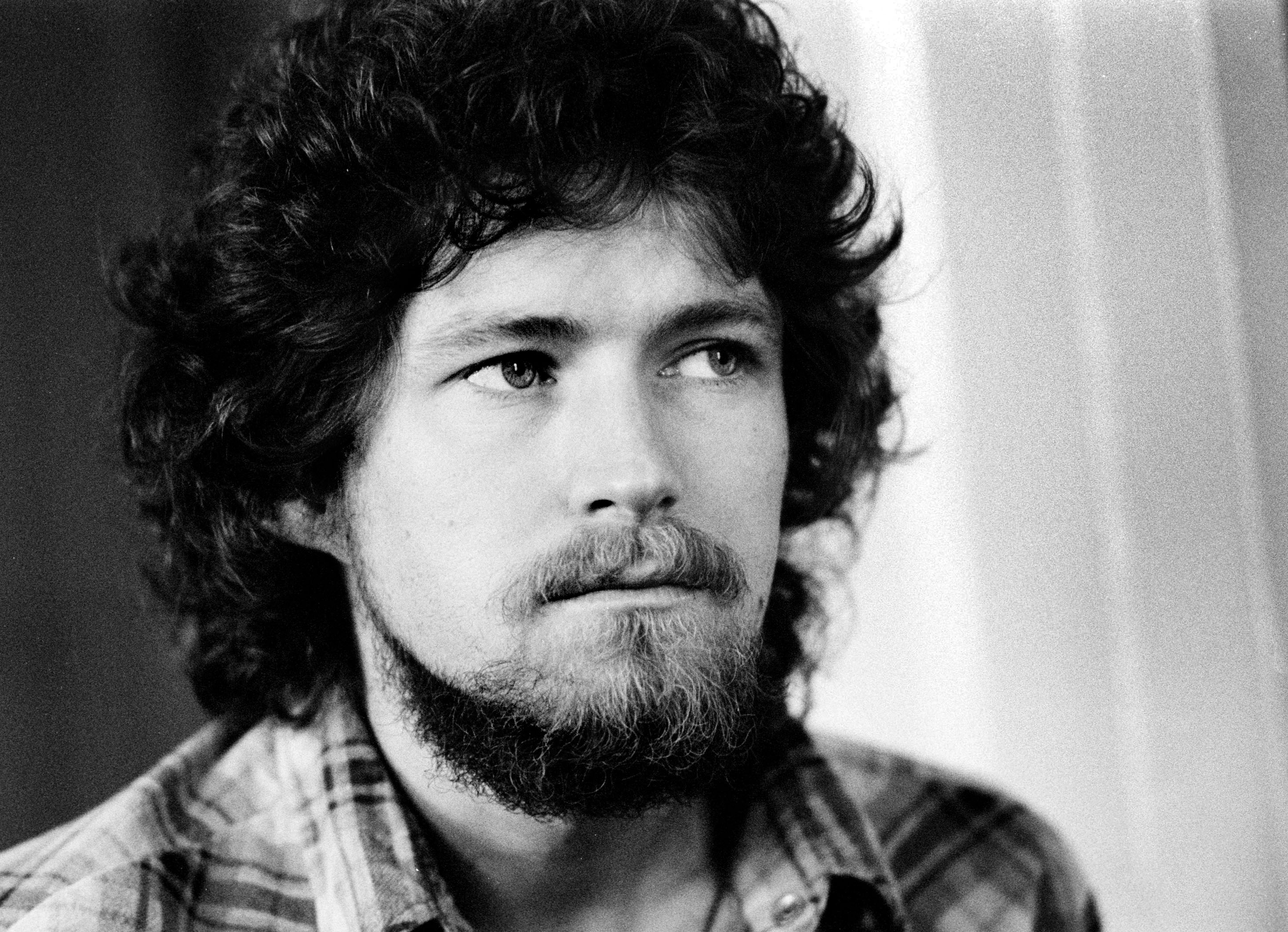 "The Boys of Summer" singer Don Henley in black-and-white