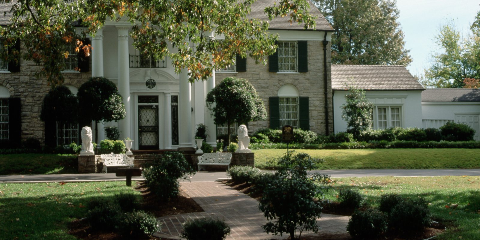 Graceland, the home of Elvis Presley, in Memphis, TN.