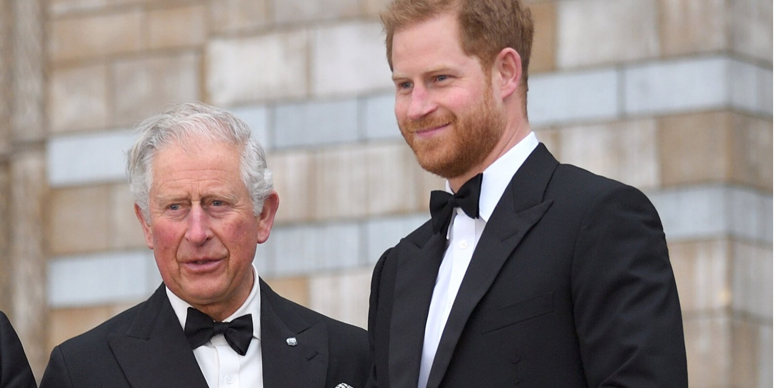 King Charles III and Prince Harry in a photograph taken in 2018.