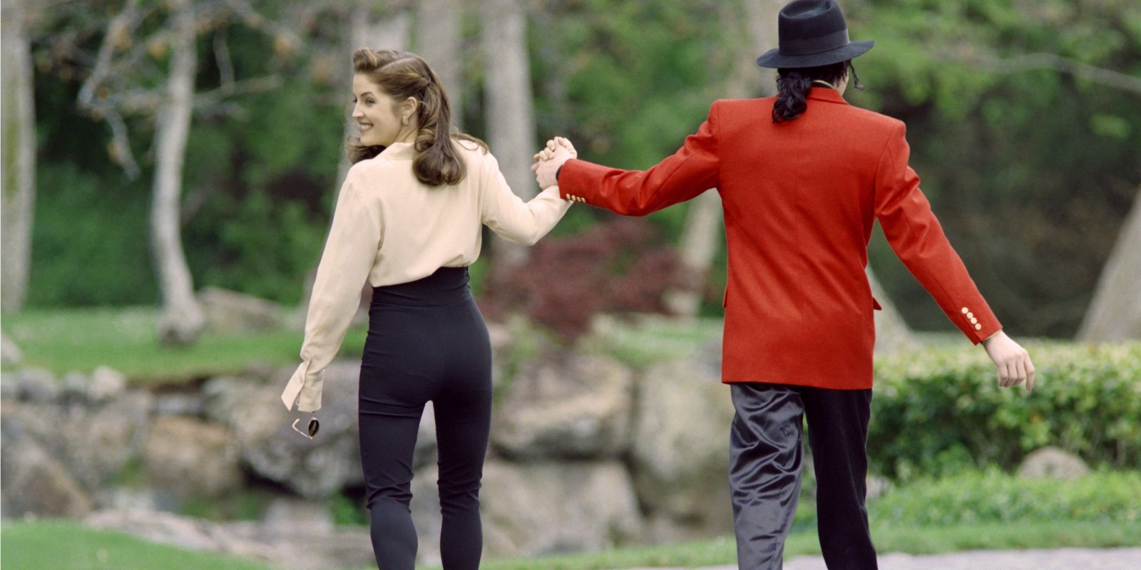 Lisa Marie Presley and Michael Jackson in 1994.