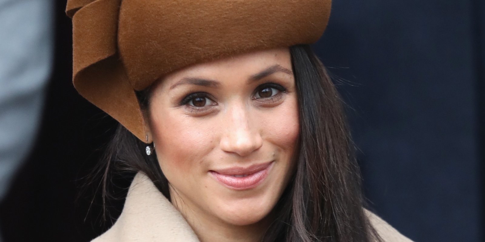 Meghan Markle poses Christmas Day Church service at Church of St Mary Magdalene on December 25, 2017 in King's Lynn, England.