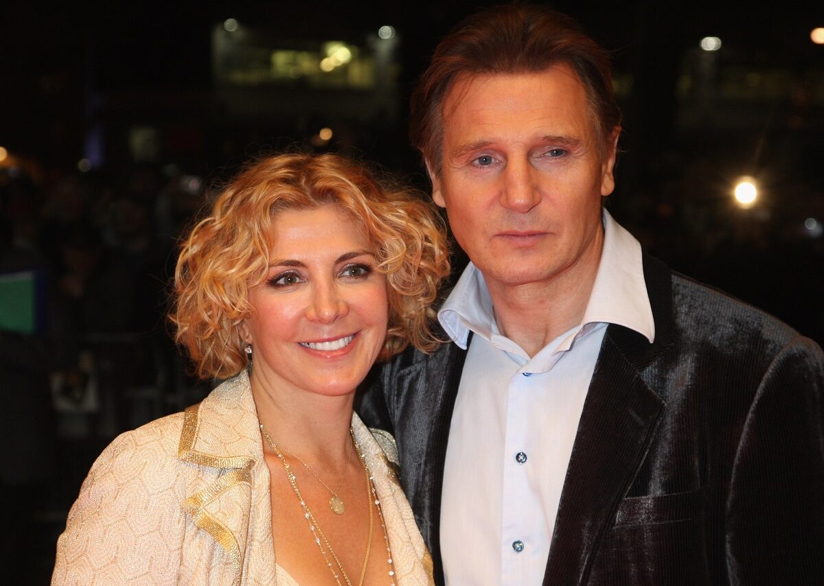 Liam Neeson and Natasha Richardson arrive at the BFI 52 London Film Festival: 'The Other Man' Premiere at the Odeon West End on October 17, 2008