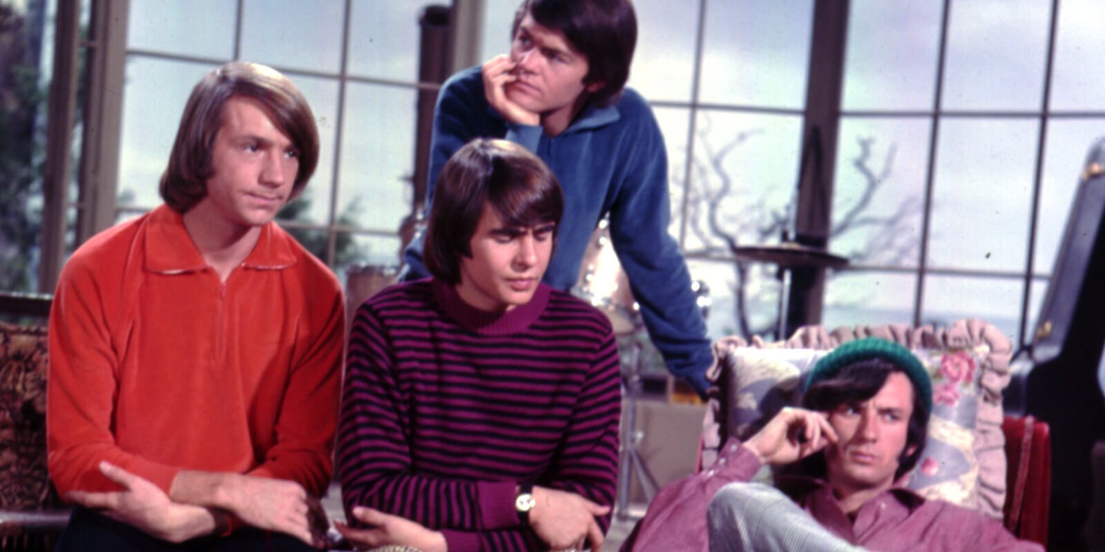 The Monkees cast included Peter Tork, Davy Jones, Micky Dolenz and Mike Nesmith.