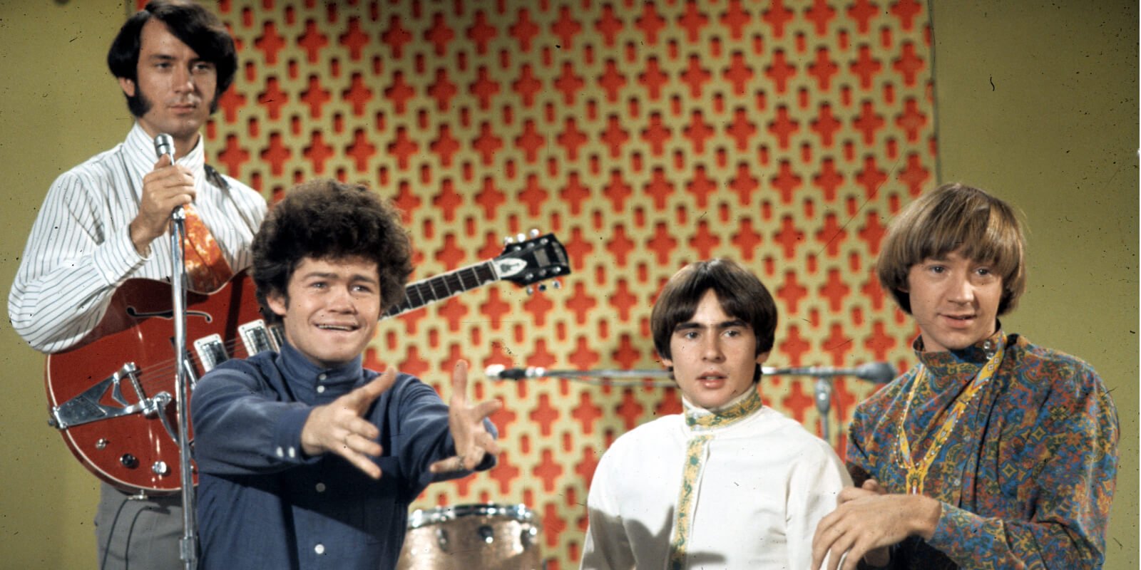 'The Monkees' cast on the set of their television series in 1967.