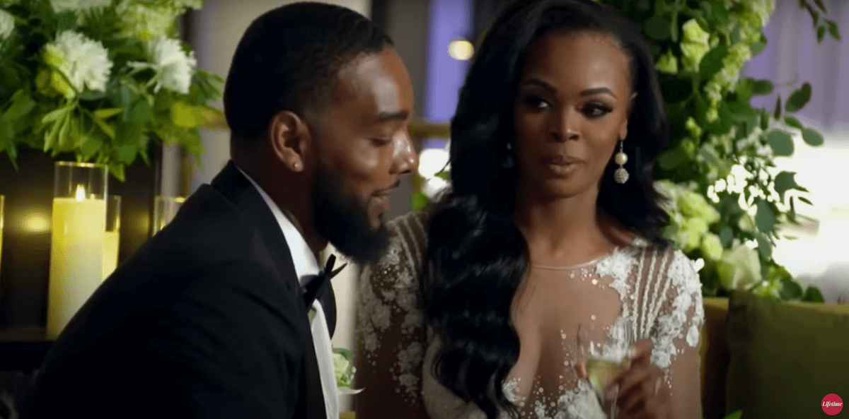 Airris and Jasmine talking on their wedding day on 'Married at First Sight' Season 16