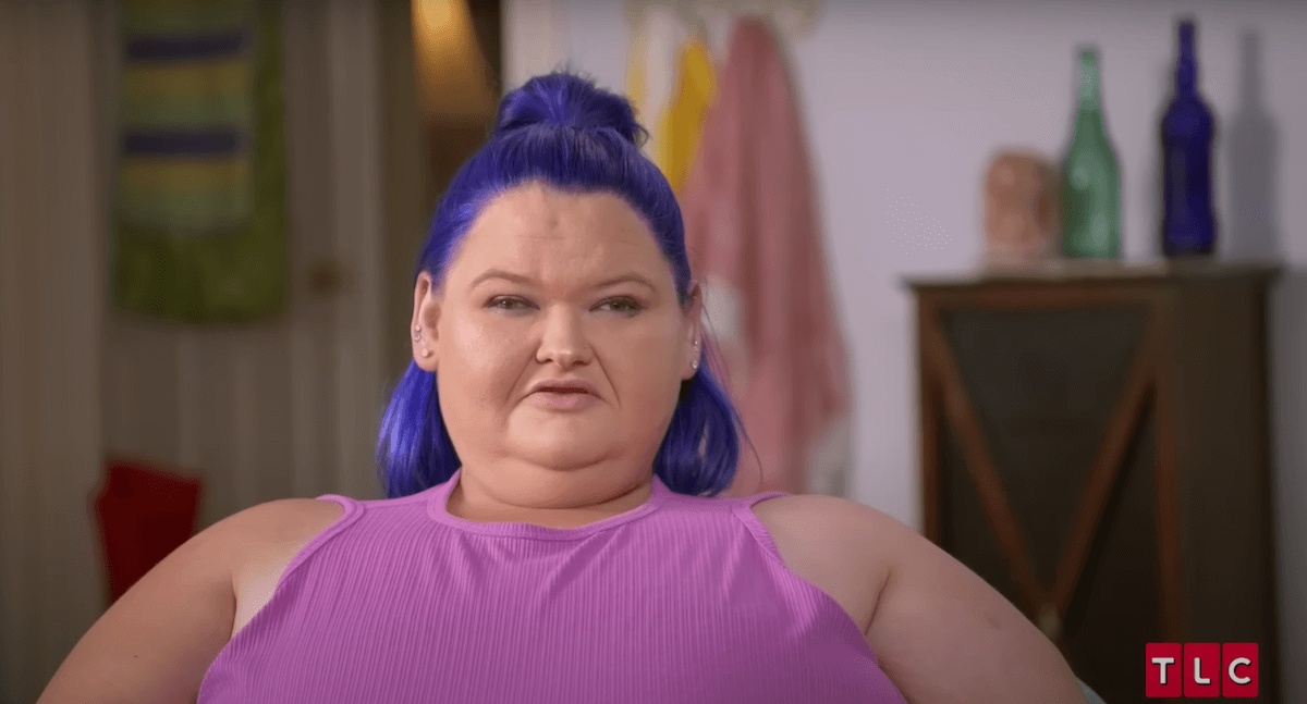 Amy Slaton from '1000-lb Sisters' with purple hair