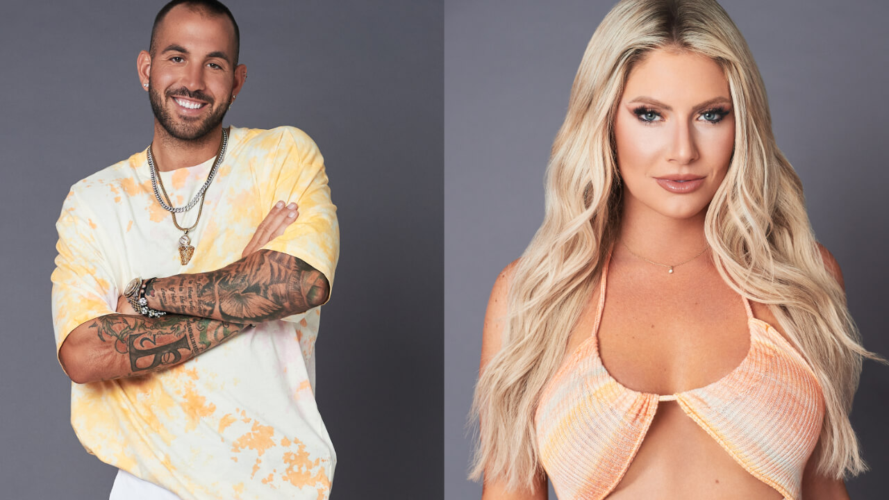 Leo Svete and Brooke Rachman posing for 'Are You the One?' Season 9 cast photo