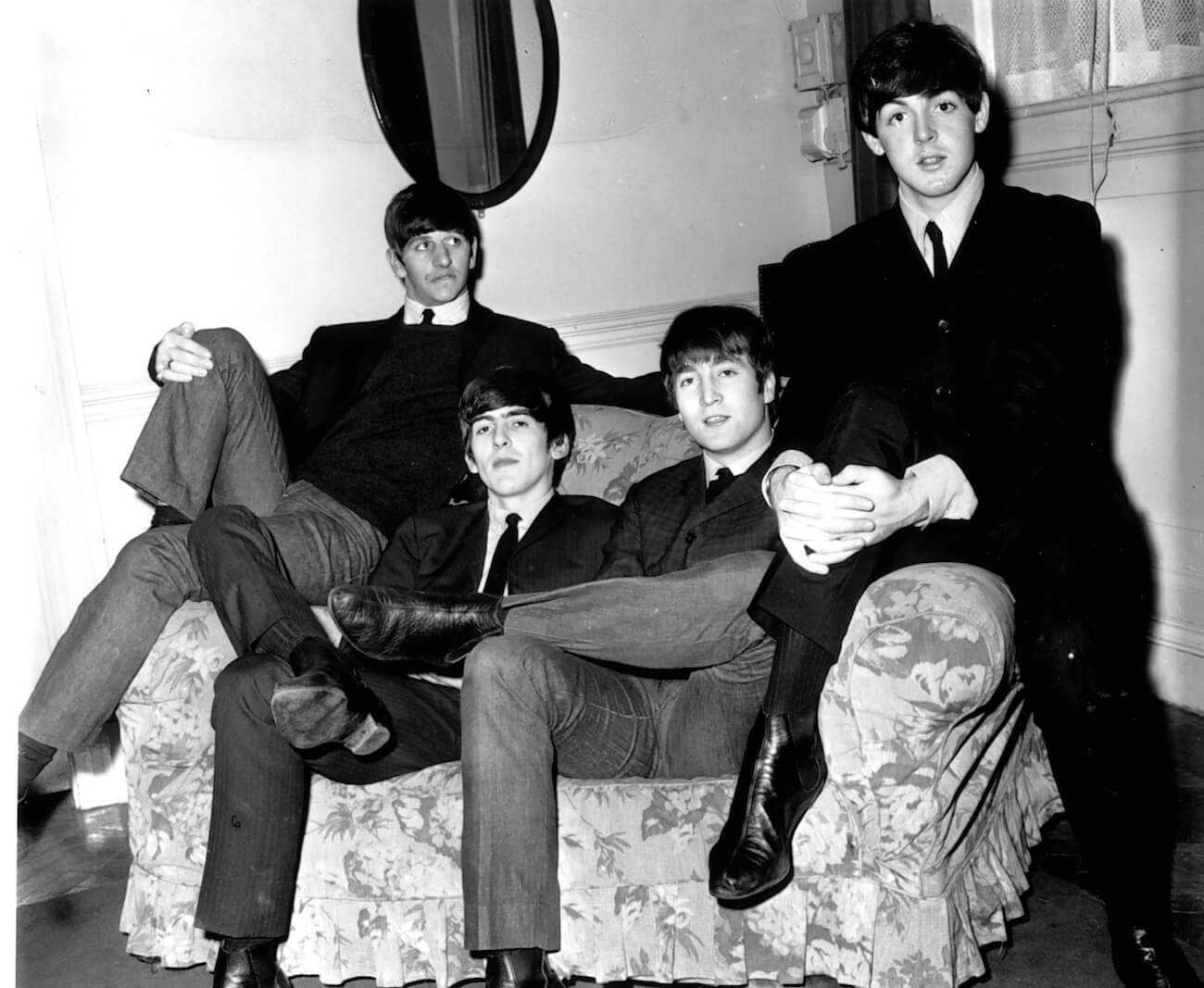 The Beatles in suits in 1964.