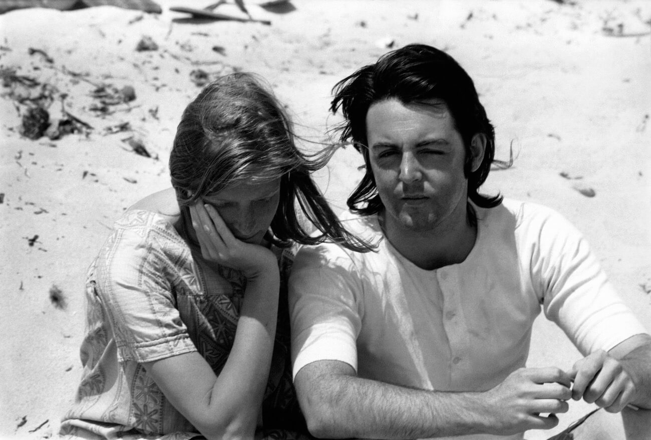 Paul McCartney and his wife Linda around 1975.