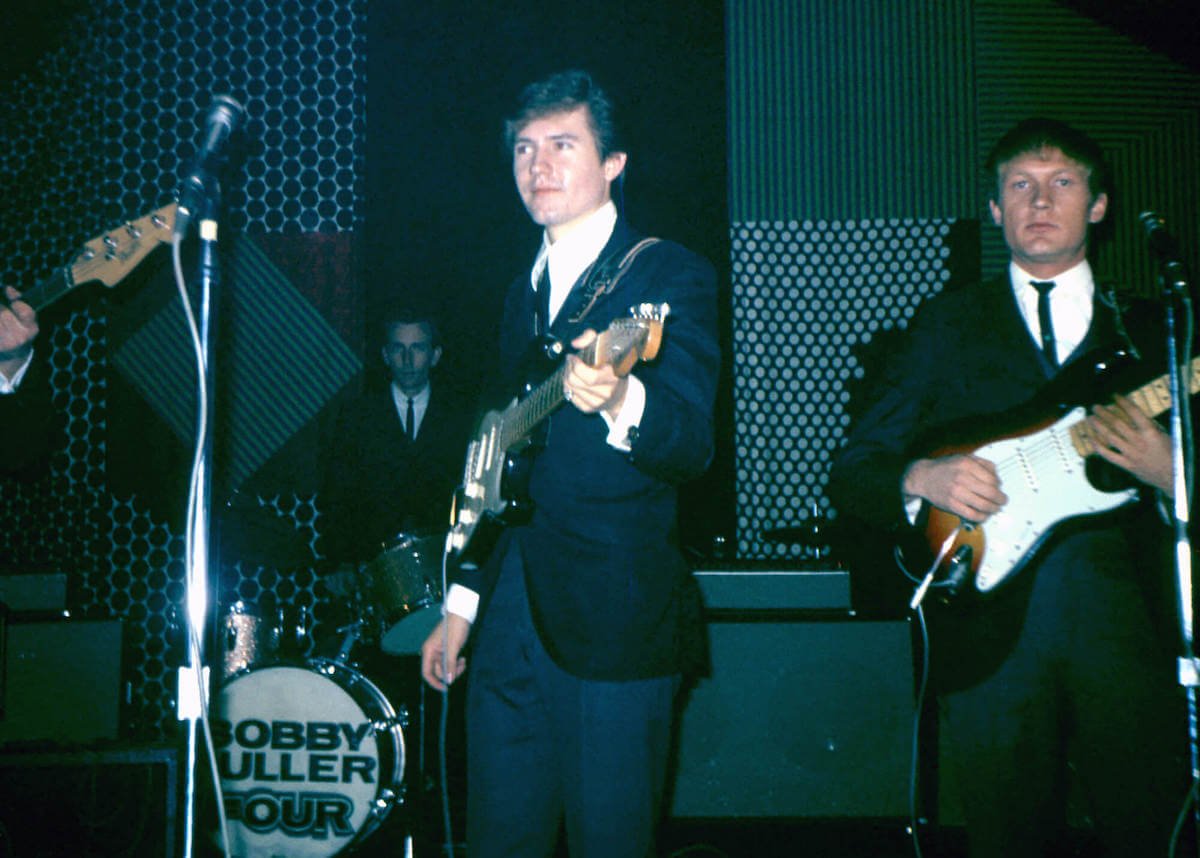 Bobby Fuller with The Bobby Fuller Four perform on stage