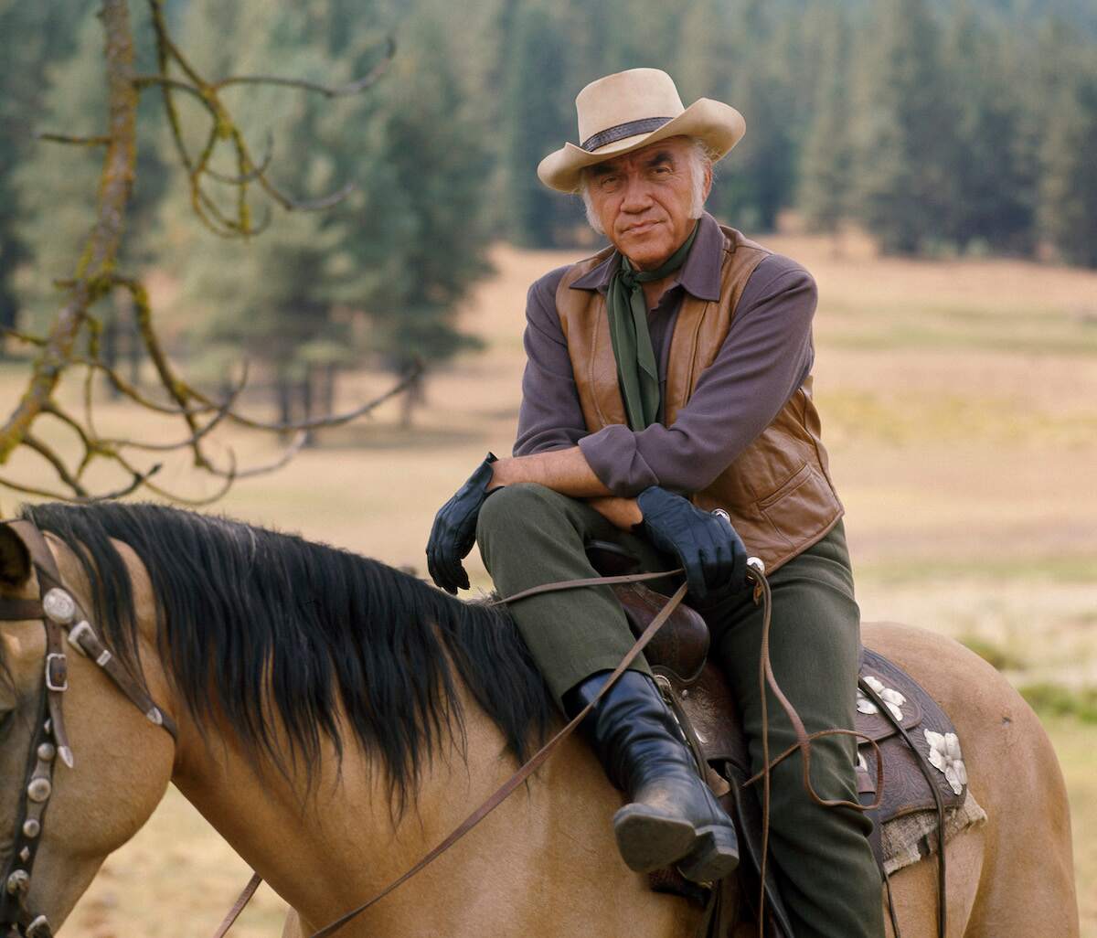 Bonanza star Lorne Greene recorded a new Bonanza theme song