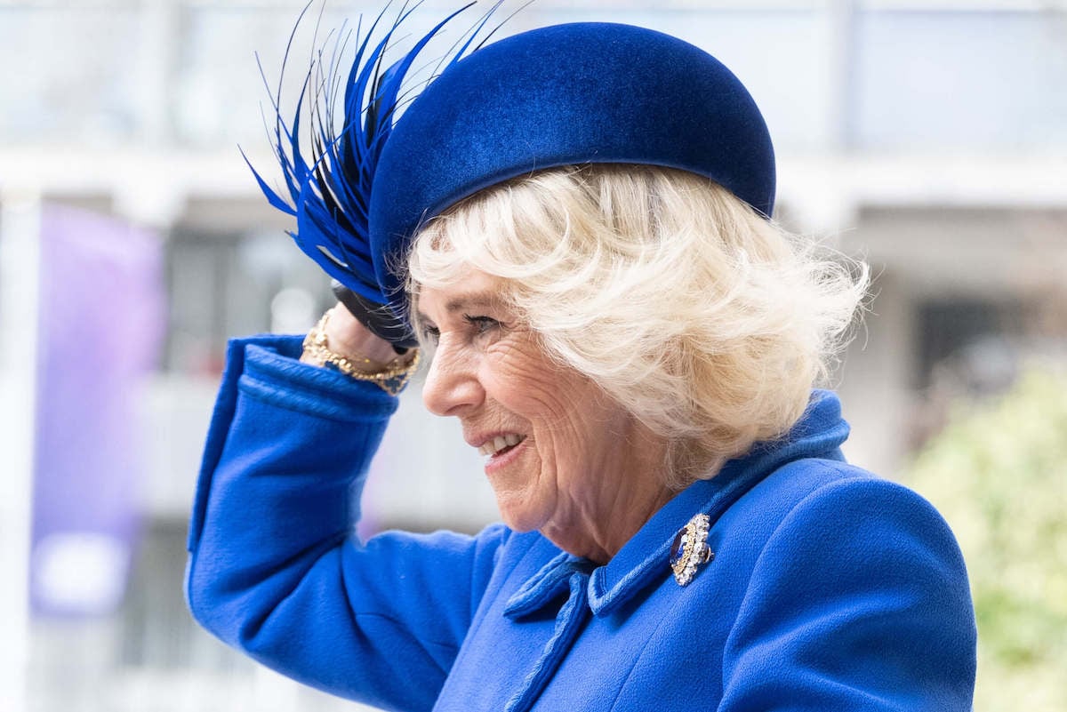 Camilla Parker Bowels, who appeared 'nervous' at 2023 Commonwealth Day service, holds her hat
