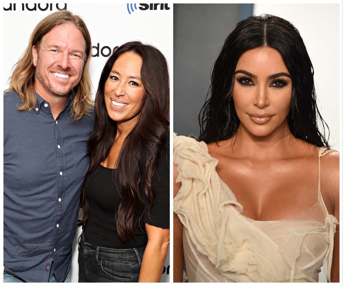 Composite photo of Chip and Joanna Gaines and Kim Kardashian.