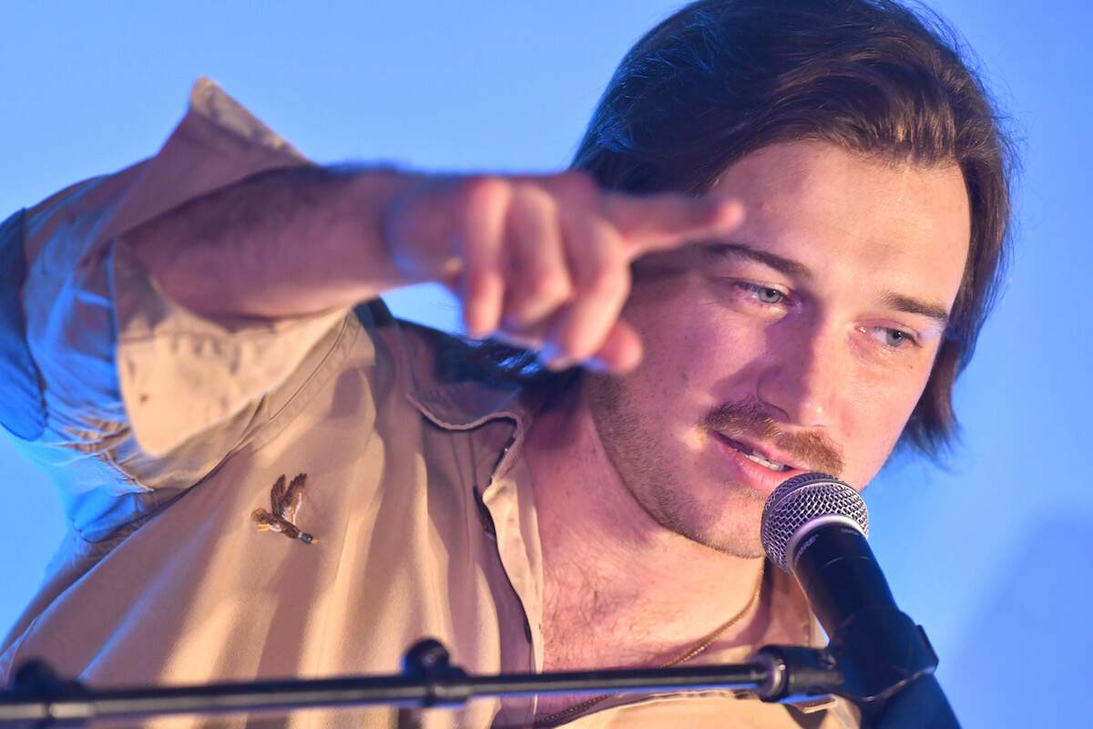 Morgan Wallen speaks during the 2023 CMA Triple Play Awards