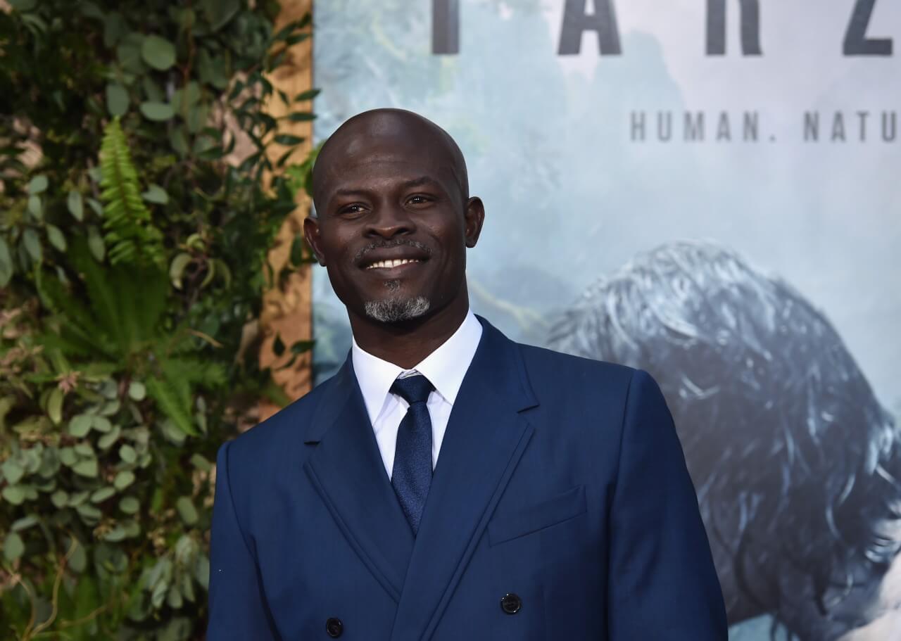 Djimon Hounsou appears at a media event.