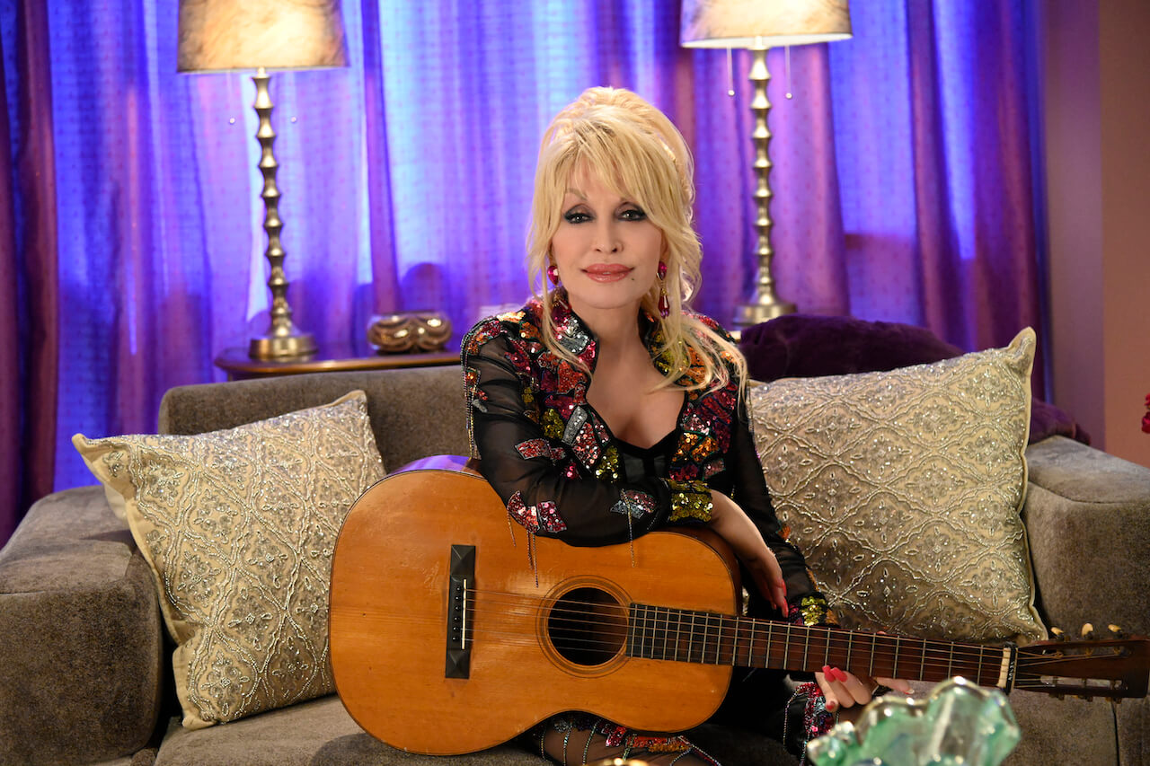 Dolly Parton for "Dolly Parton's Mountain Magic Christmas."
