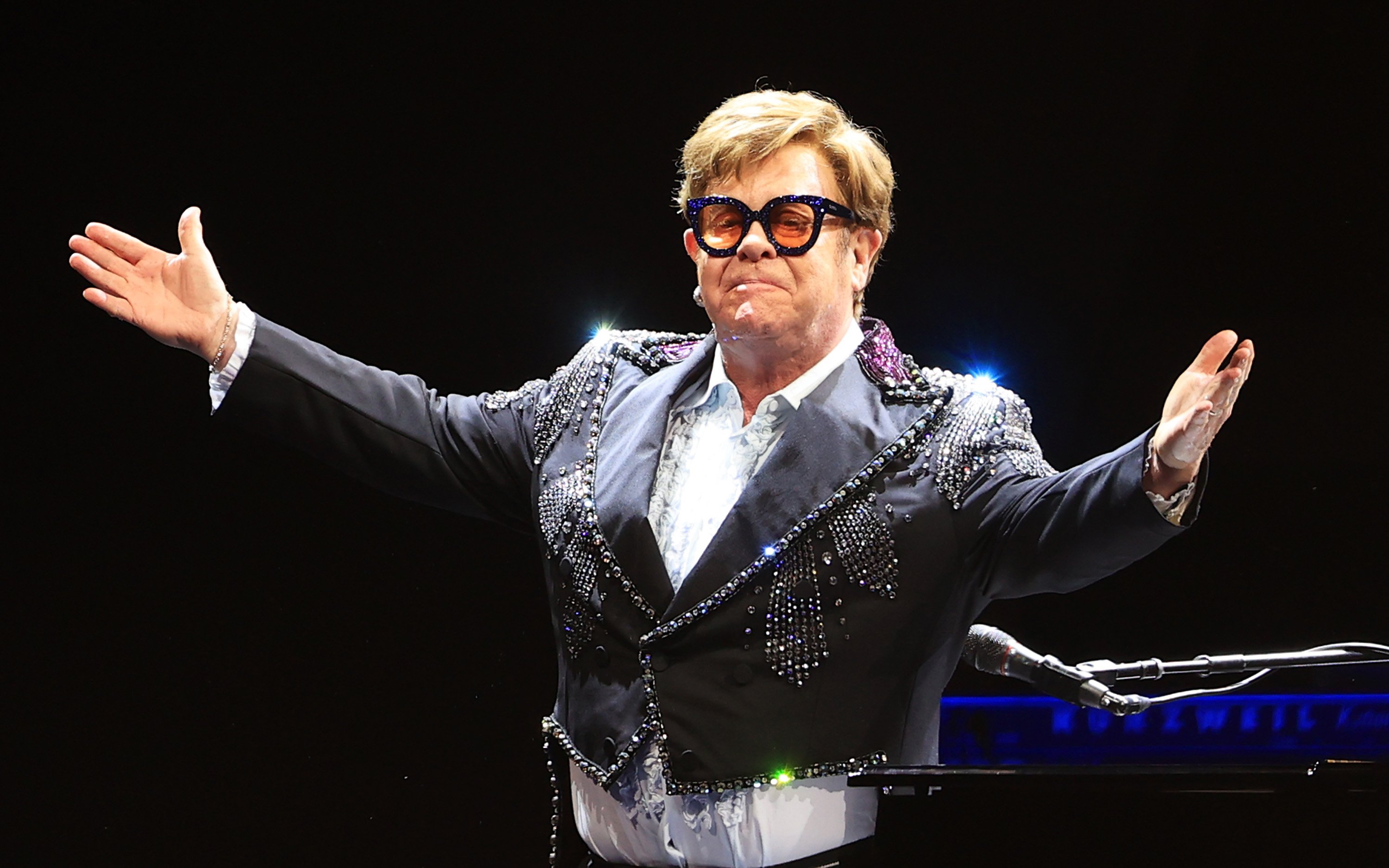 Elton John performs in Liverpool on his 'Farewell Yellow Brick Road'