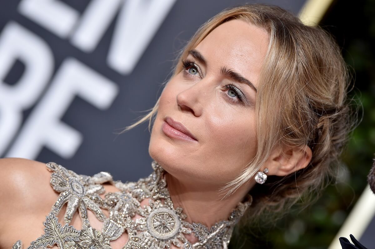 Emily Blunt at the Golden Globes.