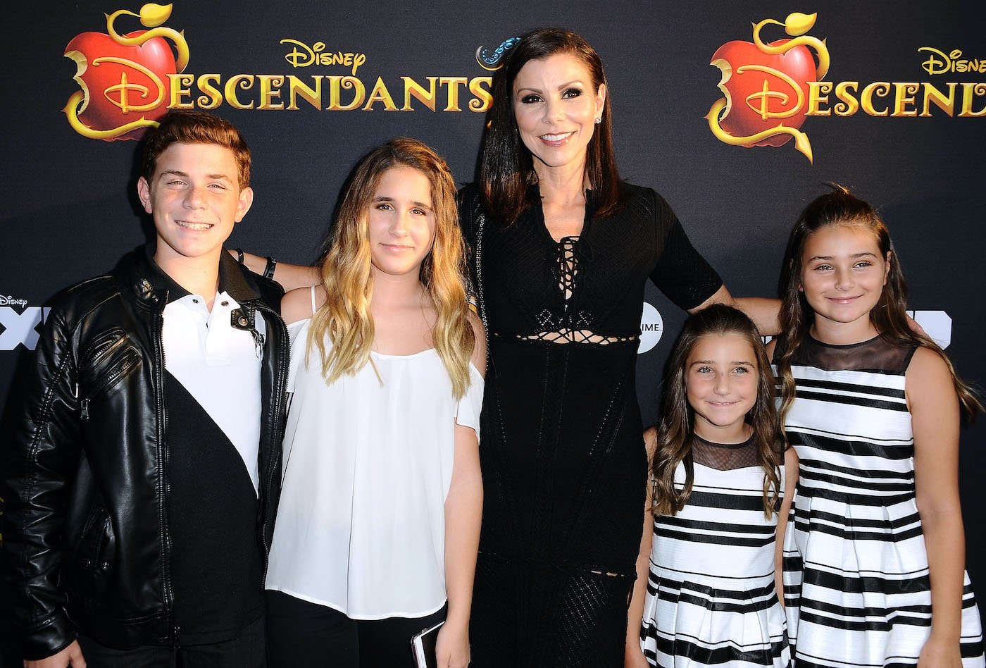 Heather Dubrow and her children attended a red carpet event