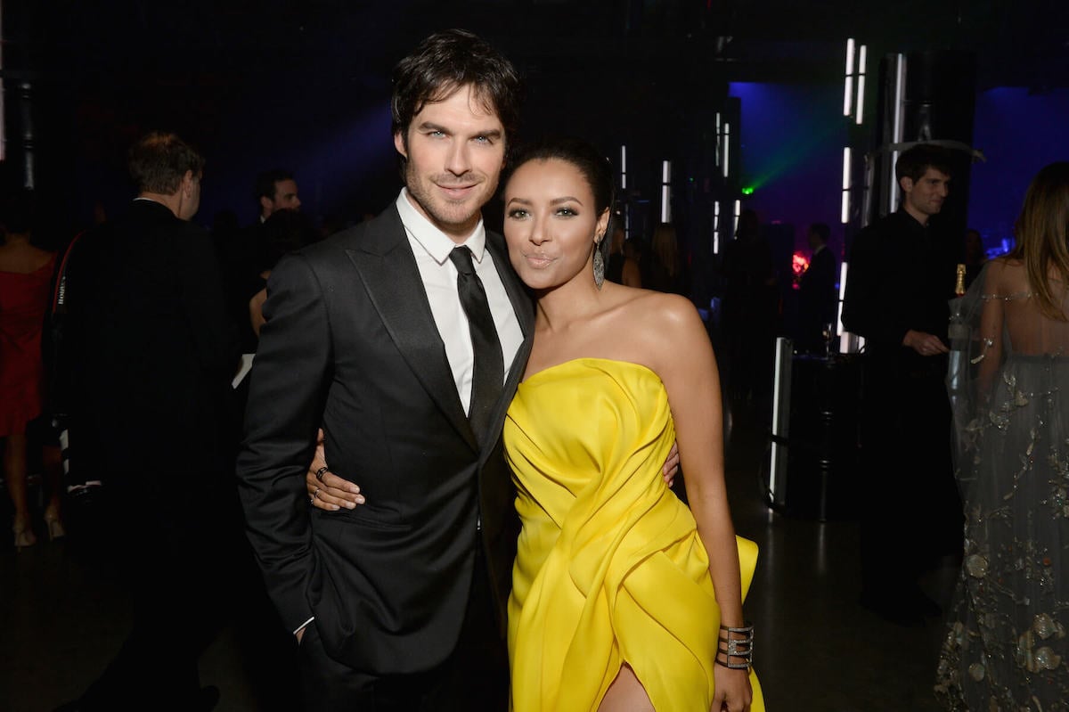 'The Vampire Diaries' actors Ian Somerhalder and Kat Graham smiling