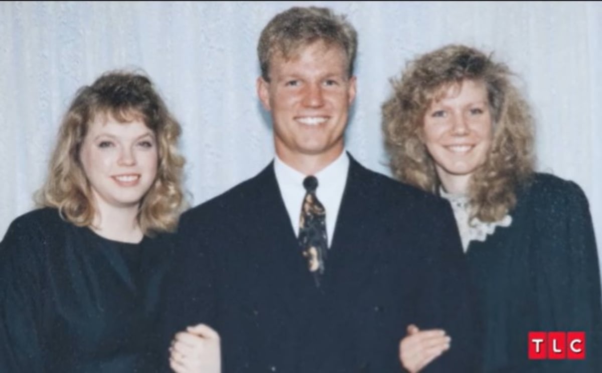 Janelle Brown, Kody Brown, and Meri Brown on their wedding day in 1993 as shown on 'Sister Wives' on TLC.