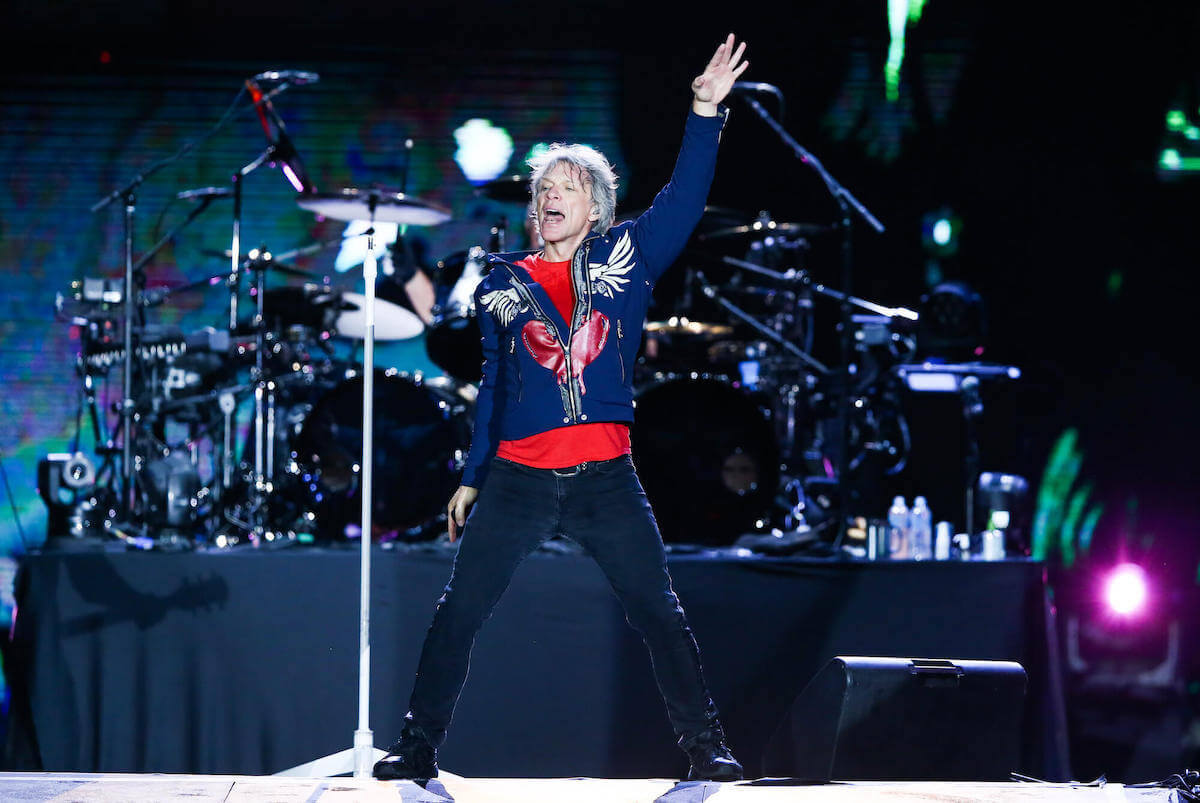 Jon Bon Jovi performs on stage