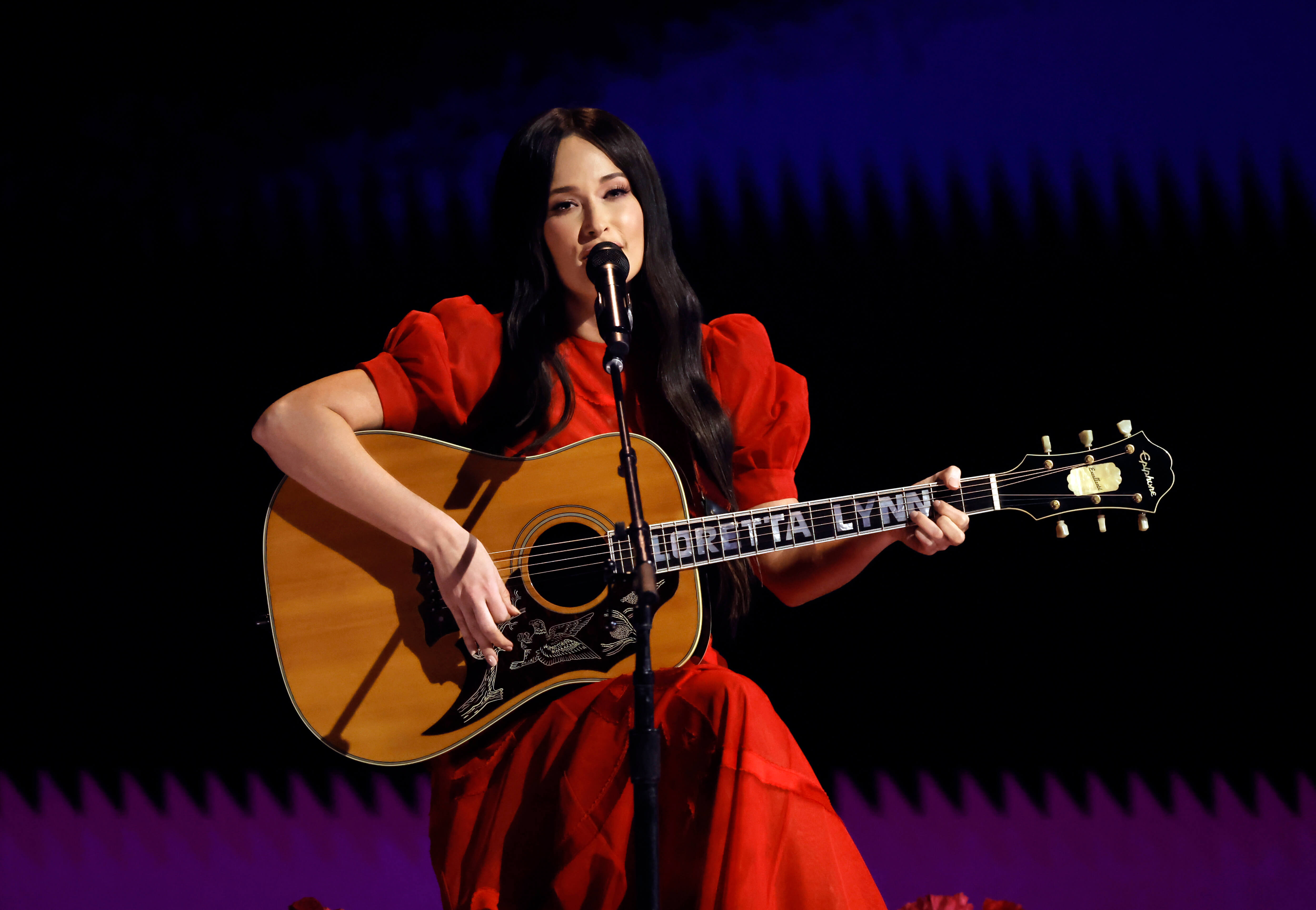 Kacey Musgraves performs onstage during the 65th GRAMMY Awards