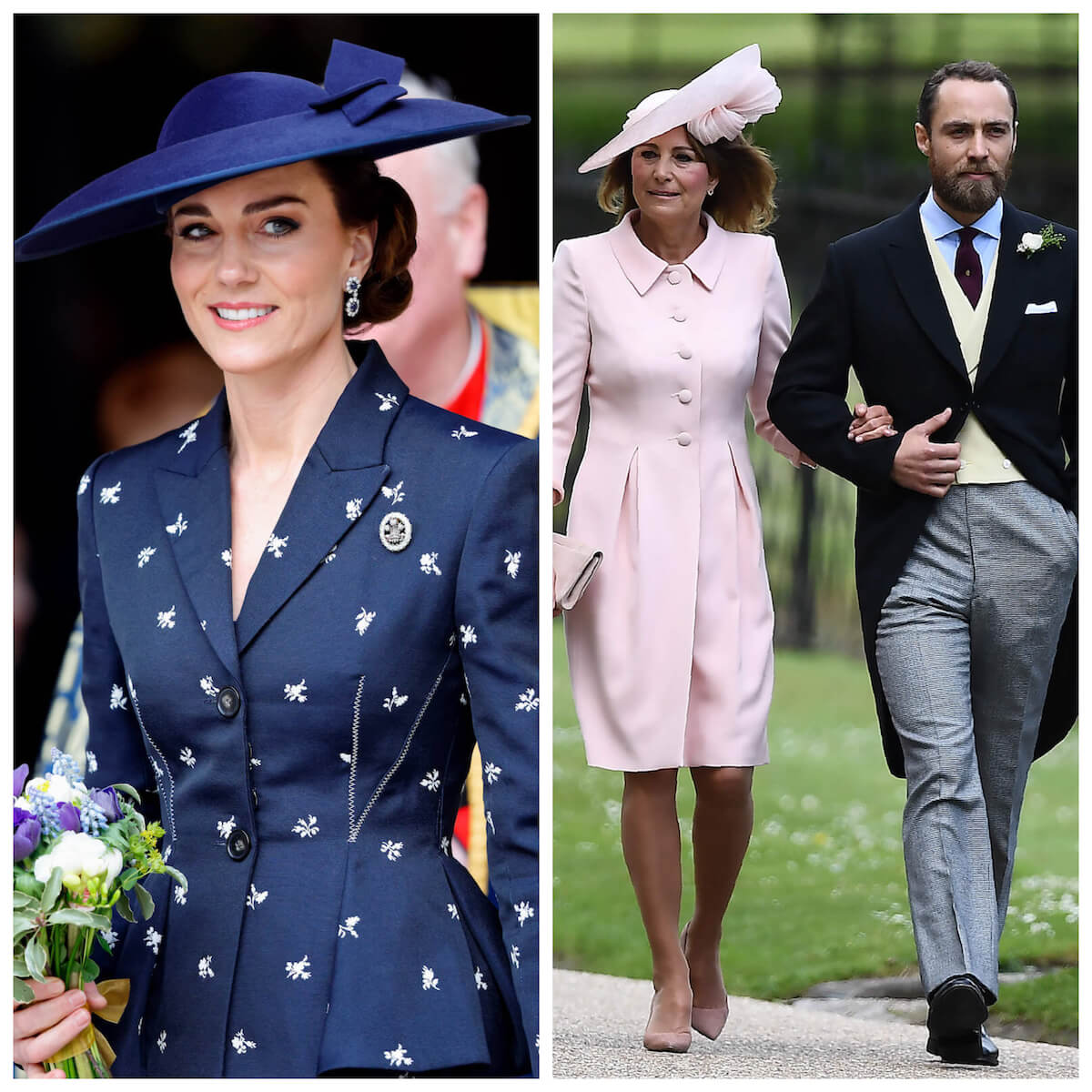 Kate Middleton, Carole Middleton, and James Middleton